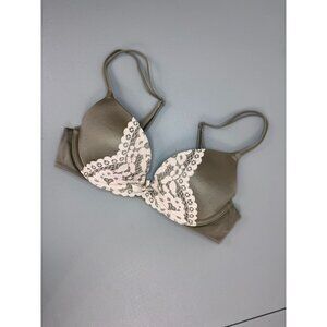 Victoria's Secret‎ women's 32B olive green very sexy push up underwire bra